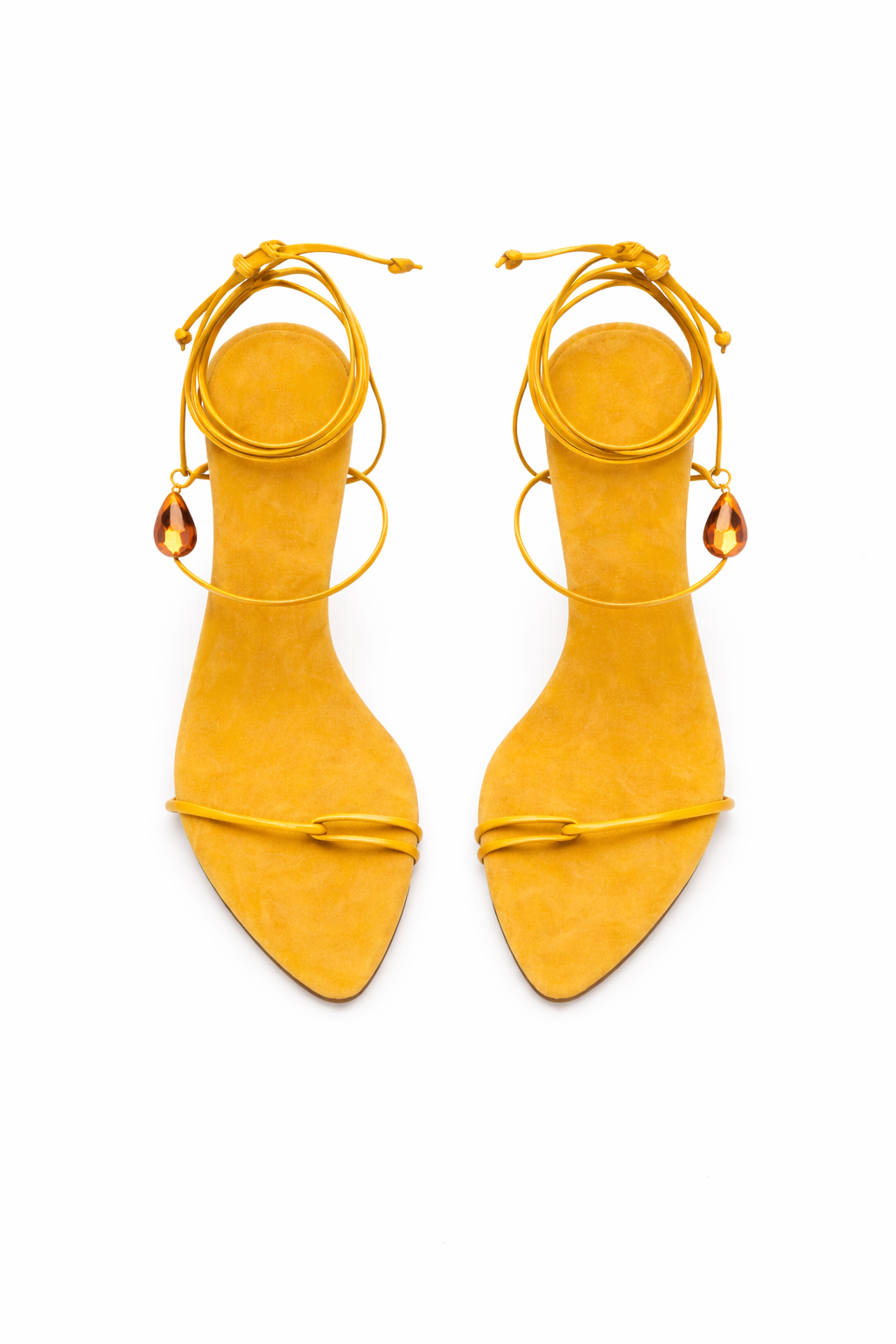 Claire Jaune Lace Up - Amber Crystal