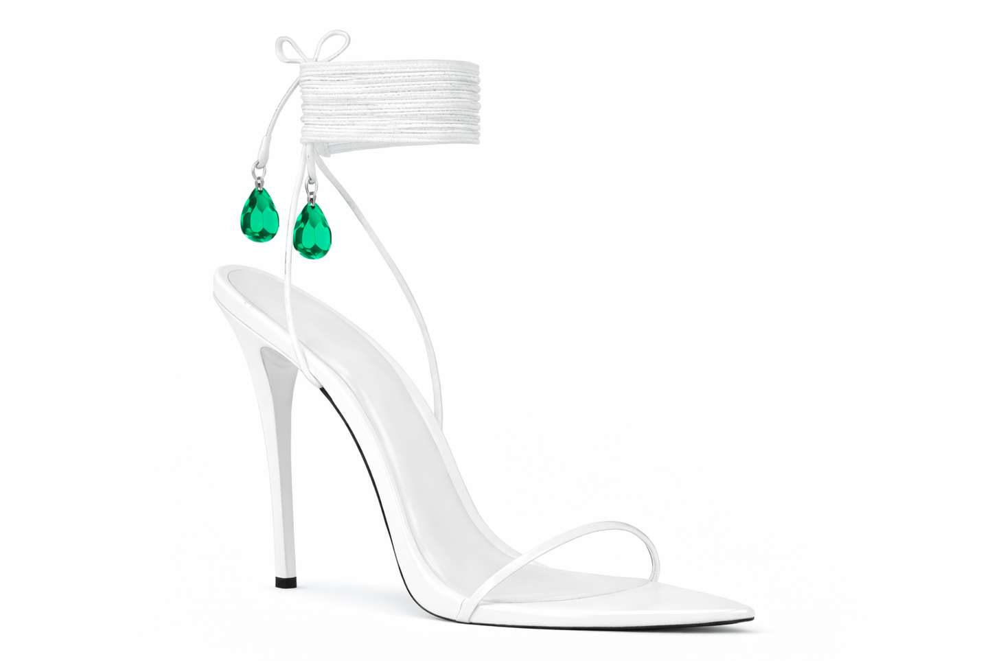 Solène Blanche Sandal - Emerald