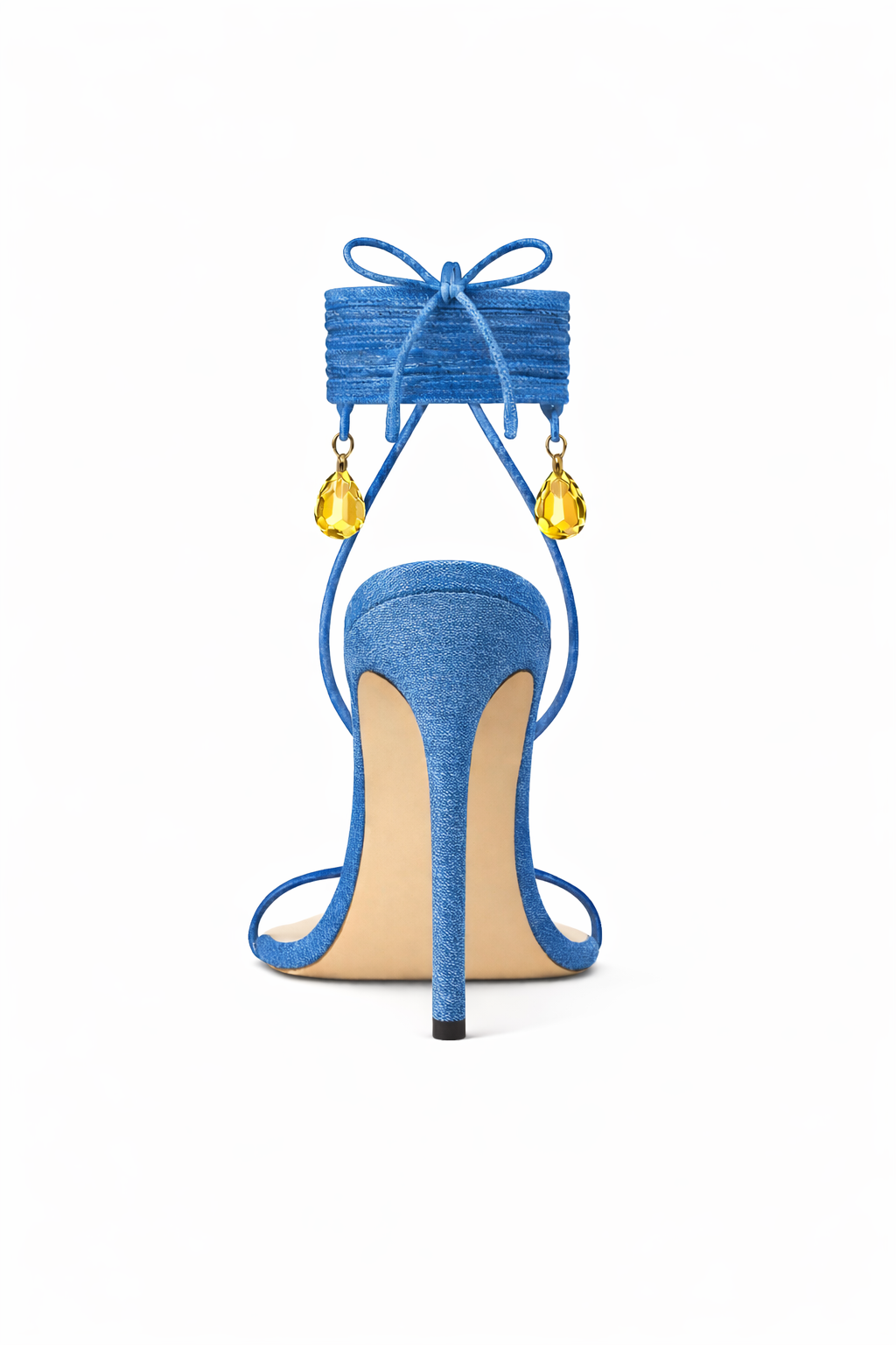 Solène Bleu Ciel Sandal - Citrine